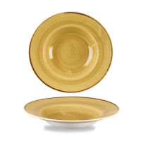 Stonecast Mustard Seed Yellow Wide Rim Bowl