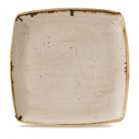 Stonecast Nutmeg Cream Square Plate