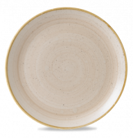 Stonecast Nutmeg Cream Coupe Plate