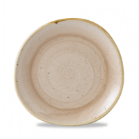 18.6cm Stonecast Nutmeg Cream Organic Round Plate