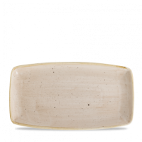 35cm Stonecast Nutmeg Cream Oblong Plate