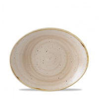 19.2cm Stonecast Nutmeg Cream Oval Plate