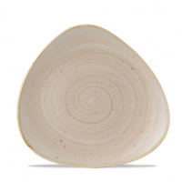 19.2cm Stonecast Nutmeg Cream Triangle Plate