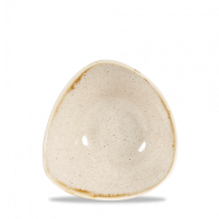 15.3cm Stonecast Nutmeg Cream Triangle Bowl
