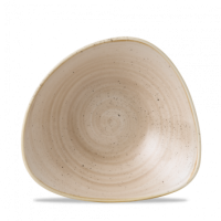 18.5cm Stonecast Nutmeg Cream Triangle Bowl