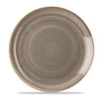 Stonecast Peppercorn Grey Coupe Plate