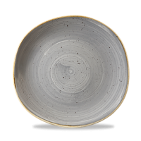 Stonecast Peppercorn Grey Organic Round Plate