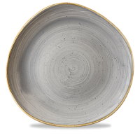 Stonecast Peppercorn Grey Organic Round Plate