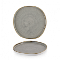 Stonecast Peppercorn Grey Organic Walled Plate