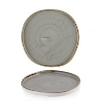 Stonecast Peppercorn Grey Organic Walled Plate