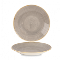 Stonecast Peppercorn Grey Deep Coupe Plate