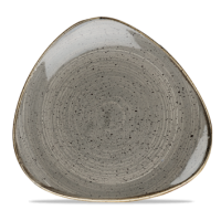 Stonecast Peppercorn Grey Triangle Plate