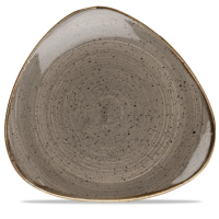 Stonecast Peppercorn Grey Triangle Plate