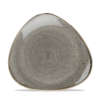 Stonecast Peppercorn Grey Triangle Plate