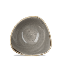 Stonecast Peppercorn Grey Triangle Bowl