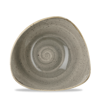 Stonecast Peppercorn Grey Triangle Bowl