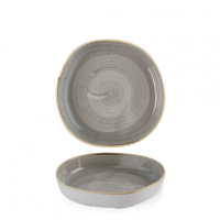 Stonecast Peppercorn Grey Organic Walled Bowl