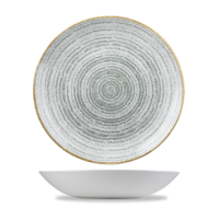 24.8cm Churchill Stone Grey Homespun Coupe Plate