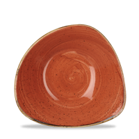 23.5cm Stonecast Spiced Orange Triangle Bowl