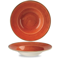 Stonecast Spiced Orange Wide Rimmed Bowl