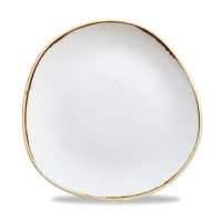 26.4cm Stonecast Barley White Organic Round Plate