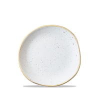 18.6cm Stonecast Barley White Organic Round Plate