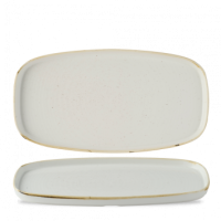 Stonecast Barley White Chef's Walled Oblong Plate