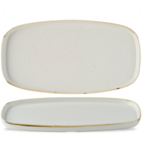 Stonecast Barley White Chef's Walled Oblong Plate