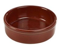 Rustic Stoneware Tapas Dish in RED