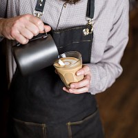 Vakhos Glass Tumbler used for Coffee service