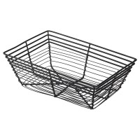 Black Wire Rectangular Basket