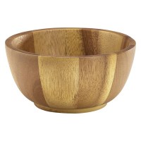 60cl Acacia Round Wooden Bowl
