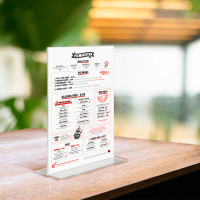 A5 Poster Holder with Menu Poster