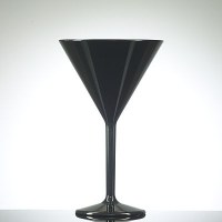 Elite Polycarbonate Premium Martini Glass BLACK