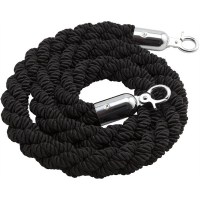 BLACK Rope with Chrome Fixings 