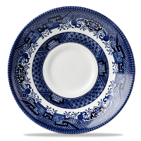 Churchill Blue Willow Georgian Saucer