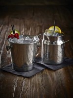 Mini Ice Bucket and Milk Churn used for serving Cocktails