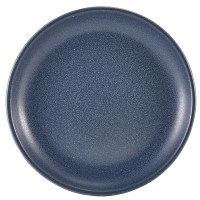 Antigo Denim Blue Terra Porcelain Coupe Plate