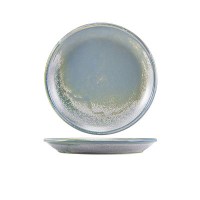 Seafoam Blue Terra Porcelain Coupe Plate