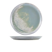 Seafoam Blue Terra Porcelain Coupe Plate