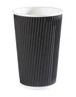 Black Ripple Insulated Paper Cup