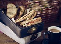 Wash Wooden Food Display Drawers in use