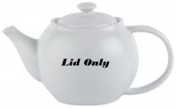 Economy White Porcelain Teapot Lid