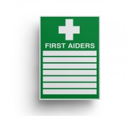 First Aiders Sign