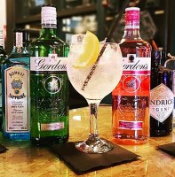 Misket Gin Cocktail Balloon Glass in service at Ship and Trades, Chatham