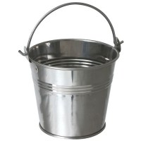 Stainless Steel Ribbed Serving Bucket