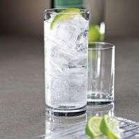 Toughened Hiball Glasses with drinks and ice