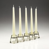 Ivory Tapered Candle in a group