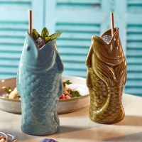 BlueFishTikiMug