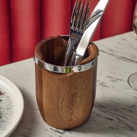 Wooden Cutlery Cylinder
